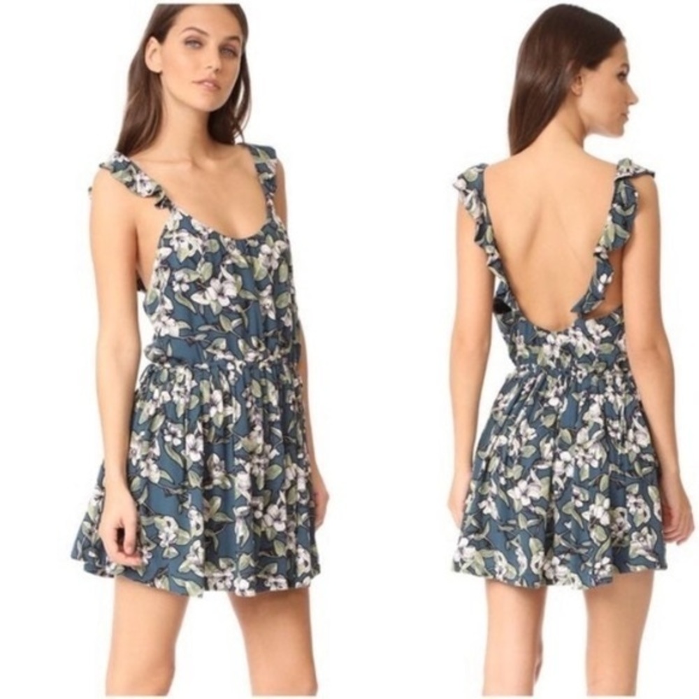 FREE PEOPLE Dear You Mini Dress in Blue Combo - Women’s Small - Picture 11 of 11